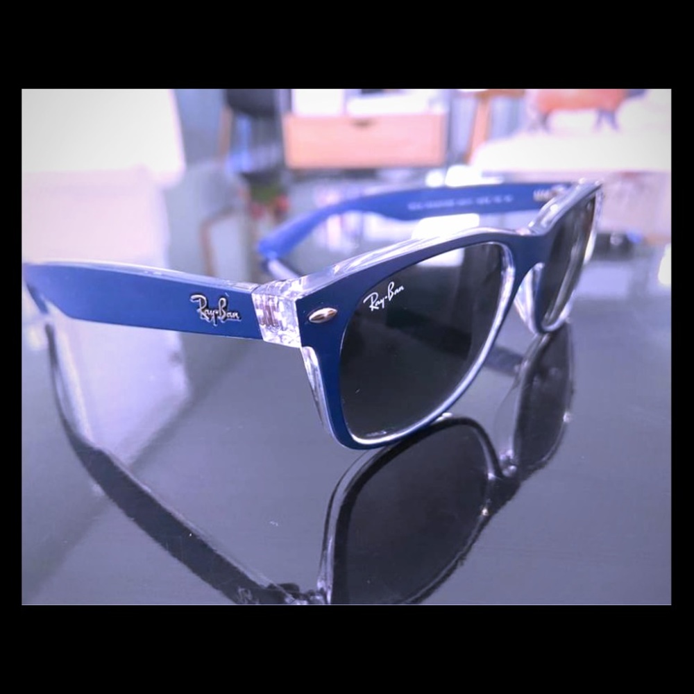 Blue Ray Ban Wayfarers